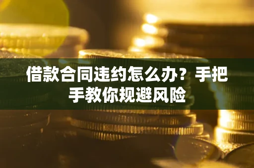 济南借款合同违约怎么办？手把手教你规避风险