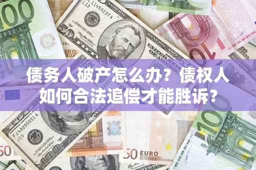 济南债务人破产怎么办？债权人如何合法追偿才能胜诉？