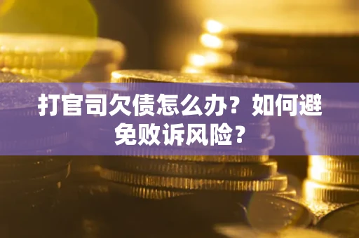 济南打官司欠债怎么办？如何避免败诉风险？
