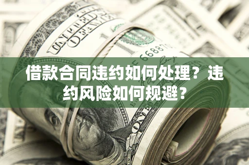 济南借款合同违约如何处理？违约风险如何规避？
