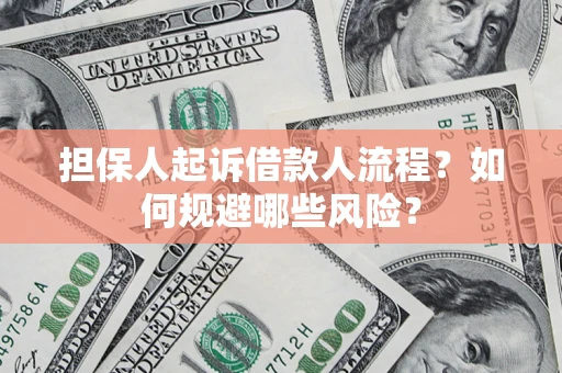 济南担保人起诉借款人流程？如何规避哪些风险？