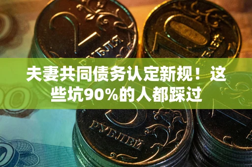 济南夫妻共同债务认定新规！这些坑90%的人都踩过
