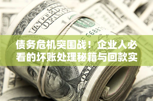 济南债务危机突围战！企业人必看的坏账处理秘籍与回款实战指南